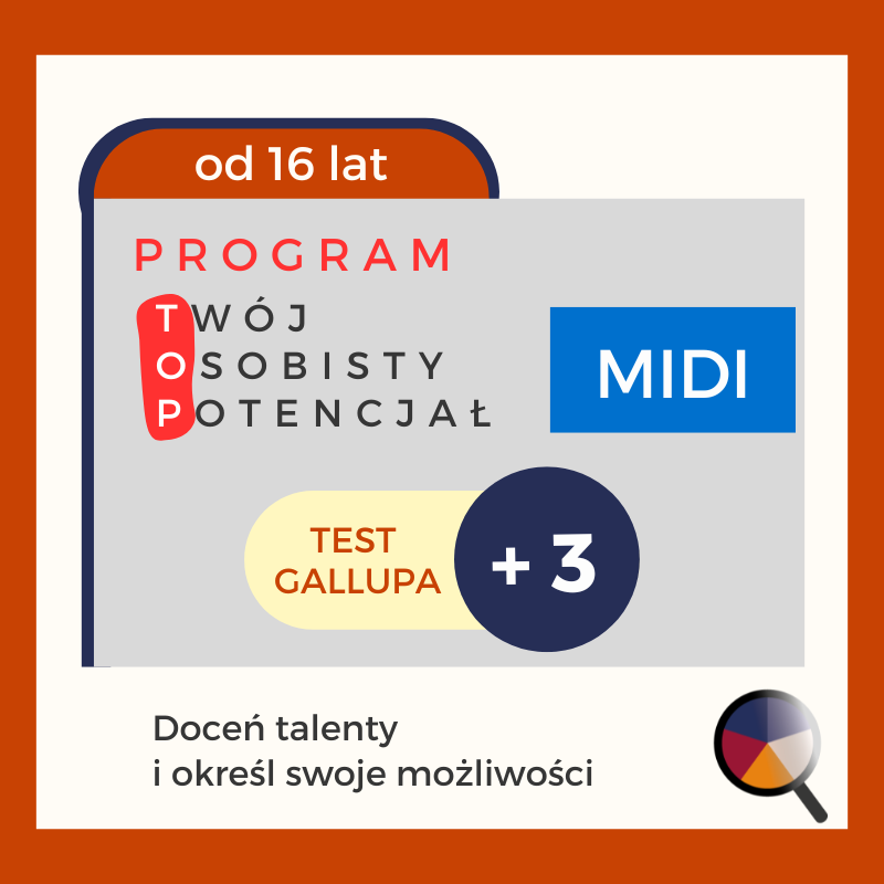 [MIDI] Program rozwoju - test Gallupa + 3 spotkania